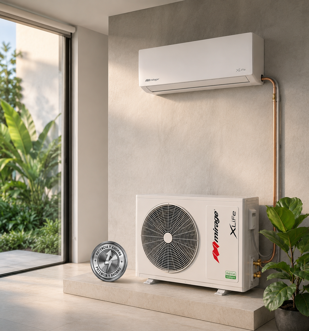 Minisplit Mirage XLife High Efficiency | Ahorro Absoluto y Máximo Confort