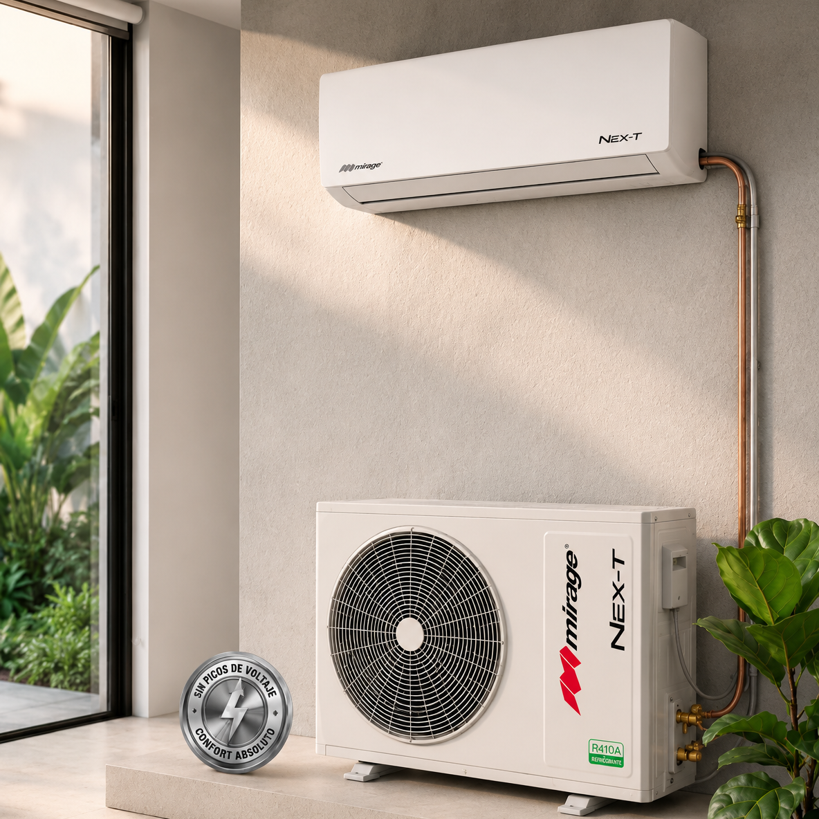 Minisplit NEX CHC120T | Frío/Calor, 1 TR, 110V